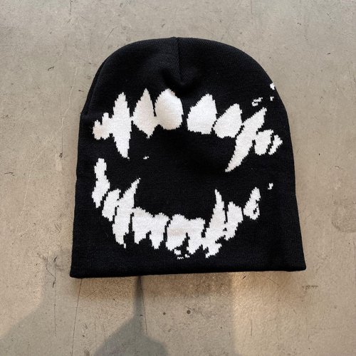 Afbeelding van Stijlvolle Gebreide Hoed voor Unisex - Y2K & Goth Look
