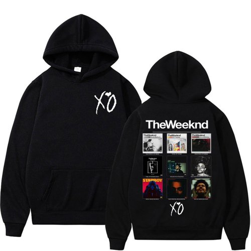 Immagine di Rapper The Weeknd Copertina dell'album Felpe con cappuccio grafiche Uomo Donna Moda Hip Hop Musica pop Felpa Bodywarmer Comfort Felpa con cappuccio Pullover