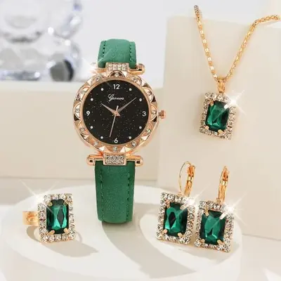 Ensemble de 5 Montres Femme Luxe Strass - Élégant & Tendance