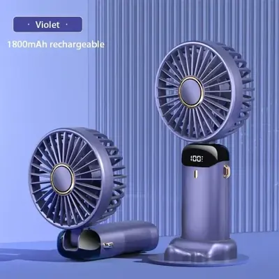 Image de Ventilateur Portable avec Support Téléphone & Affichage