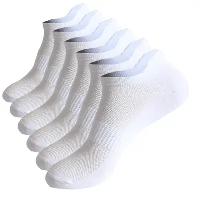 Image de Chaussettes de Cheville Sport pour Couple - 6 Paires Coton Respirant