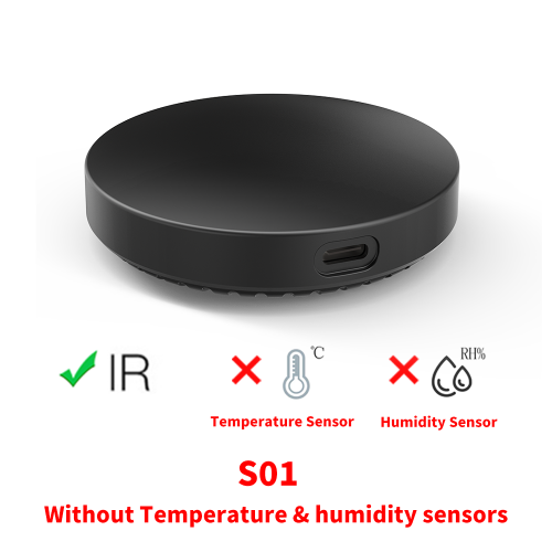 Imagen de Sensor de temperatura y humedad WiFi Tuya con aplicación remota IR Control para hogar inteligente para TV AC funciona con SmartLife Yandex Alexa