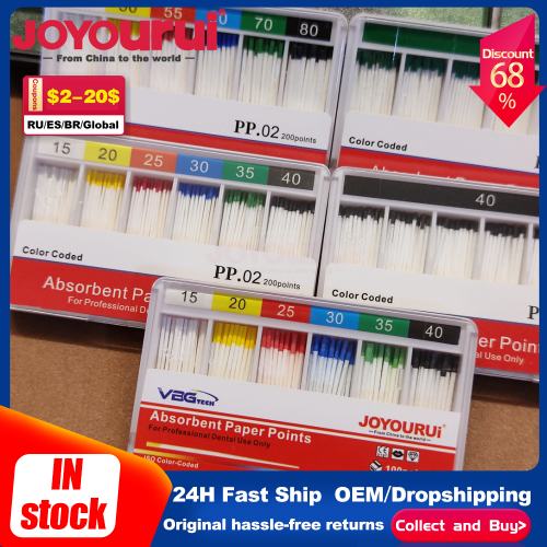 Imagen de Puntas de Papel Absorbentes Dentales Tapered - Conos de Papel para Secado de Humedad en Odontología, Tamaños 006, 004, 15, 20, 25, 30, 35, 40 - Consumibles Clínicos para Profesionales Dentales