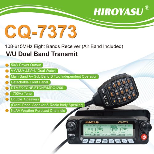 Immagine di Hiroyasu CQ-7373: Walkie Talkie Mobile 50W per Auto