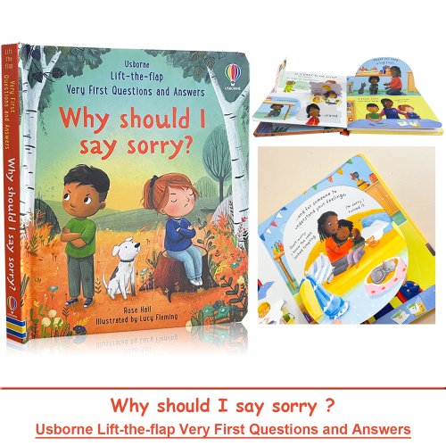 Bild von Usborne Lift-the-Flap: Sehr Erste Fragen und Antworten – Warum Ich Mir Leid Zu Sagen? 3D Bilderbuch mit Klappen für Kinder, Englische Babybücher