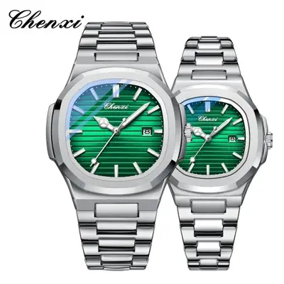 Image de Montres de Couple en Acier Inoxydable - Style Élégant & Étanche
