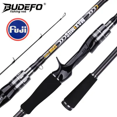 Image de Canne à Pêche Baitcasting Budefo Maximus - Ultra Légère & Résistante