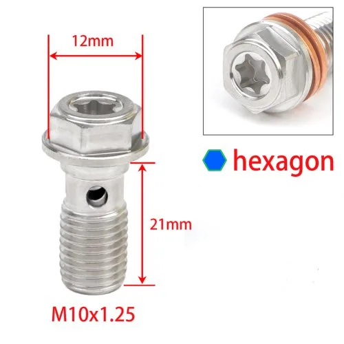 M10x1.25 zeshoek