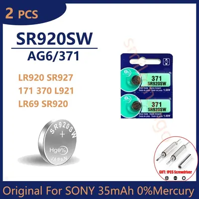 Image de Pile Bouton SR920SW pour Montres et Jouets