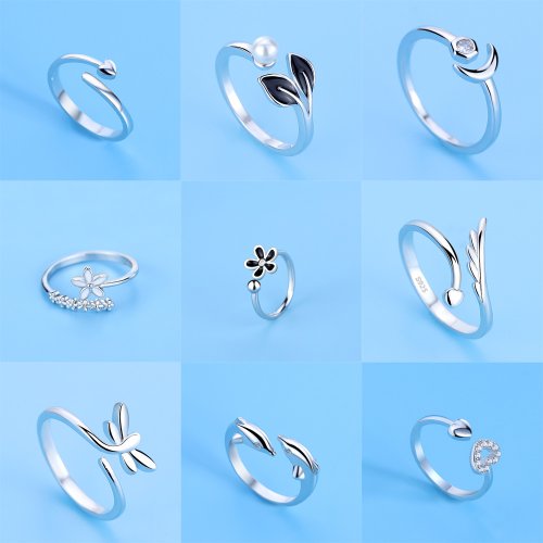 Imagen de Anillo de Plata 925 con Circonita AAA - Elegante y Ajustable