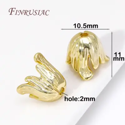 Image de Embouts de Perles Or 18K - Zircon & Laiton pour Bijoux DIY
