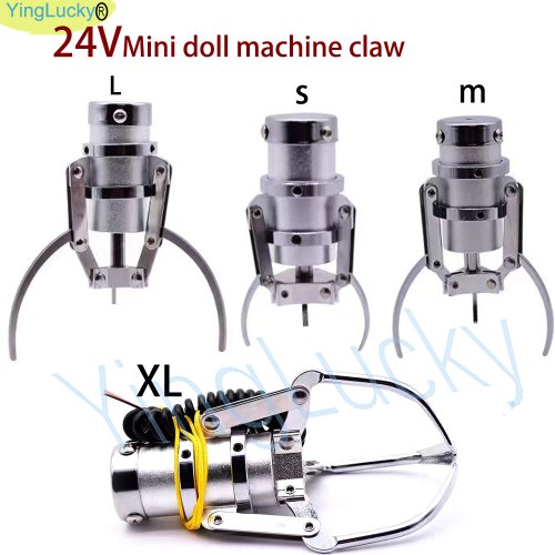 Afbeelding van Mini Klauw Machine 24V met Spoel – DIY Kit voor Kraan Speelgoed, Automatische Grijpmachine voor Kinderen en Hobbyisten