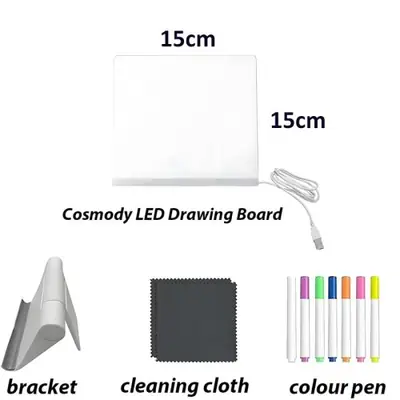 Image de Tableau Lumineux LED pour Enfants - Dessin & Écriture Effaçable