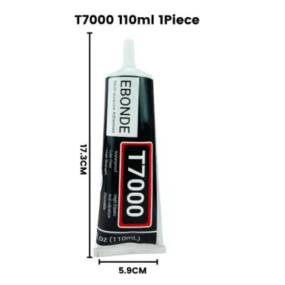 Image de Colle noire T7000 15-110ml - Réparation précise DIY