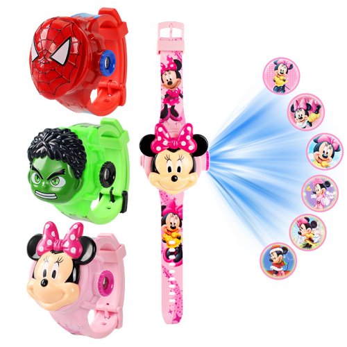 Bild von Disney Kinderuhr mit 3D-Projektion – Elsa & Minnie