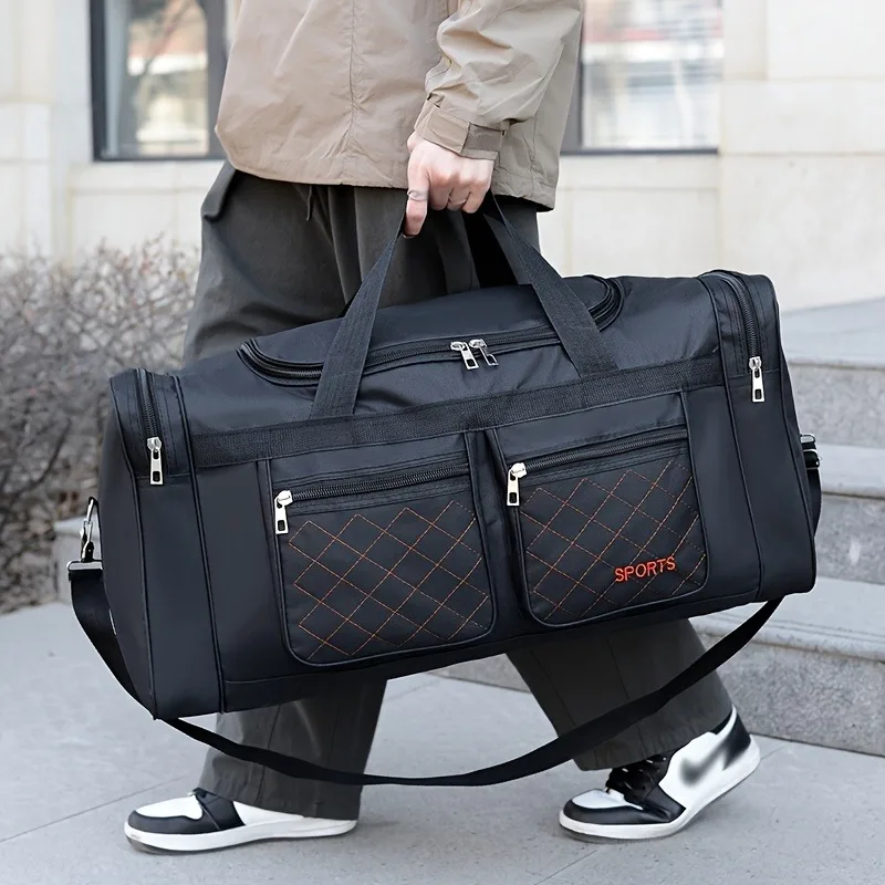 Image of Large Capacity Travel Duffel Bag with Multiple Compartments and Pockets – Casual Style for Short Trips, Sports, and Everyday Use