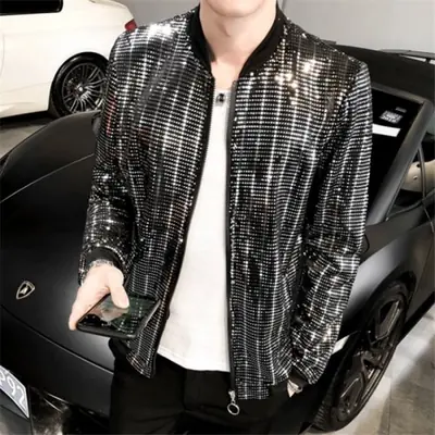Image de Veste Homme Y2K Carreaux Diamantés - Style Hip Hop & Streetwear