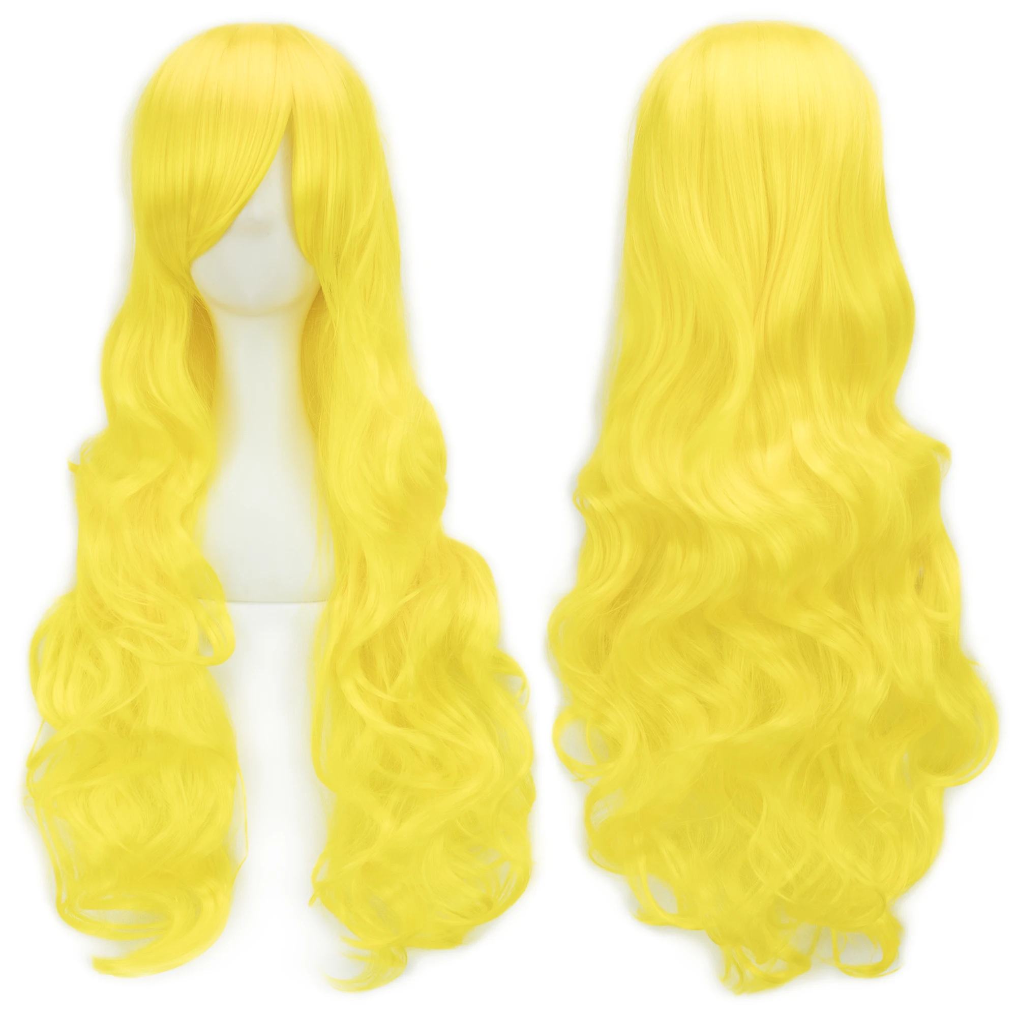 Afbeelding van Soowee Krullend Lang Synthetisch Haar Groene Pruik Haarstukje Roze Zwart Party Haar Cosplay Pruiken voor Vrouwen