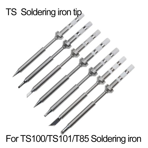 Afbeelding van Vervangbare Soldeerbouttips voor TS101, TS100, T85 en Andere Modellen – Universele Tippen voor Elektrische Soldeerbouten (K, KU, I, D24, BC2, C4, C1, JL02)