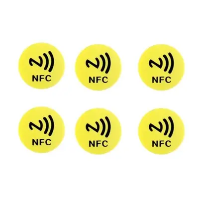 Image de Étiquettes NFC Adhésives 6 Couleurs - Compatible Téléphone