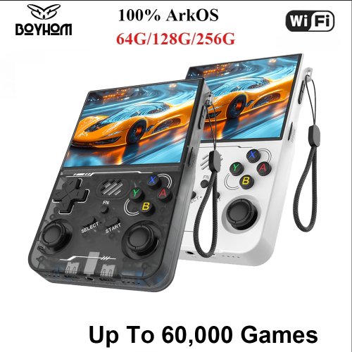 Afbeelding van Retro Game Console R36S met Linux Systeem, 3,5 Inch IPS Scherm, 64GB/128GB/256GB Opslag - Volledig Upgedateerde Handheld Gaming Player