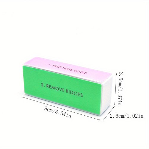 Immagine di Set Completo di Blocchi Buffer per Unghie 4 Vie – Lucidatura Professionale in 3 Pezzi Colorati per Manicure Perfetta