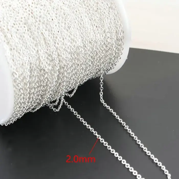 Image de Chaîne Fine Plaqué Or 14K - 1m