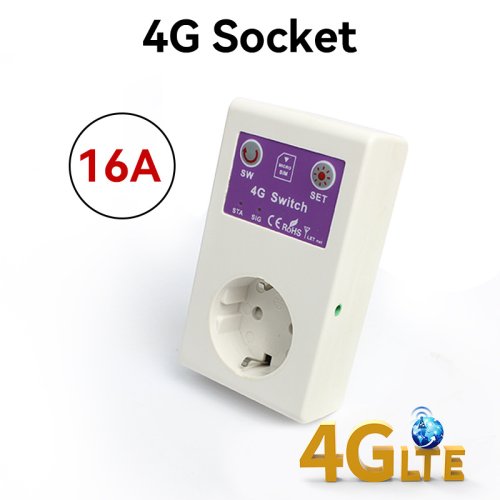 Immagine di GSM 4G LTE APP Telecomando Smart Power Plug Switch SC1-WLTE Presa UE SC1-WLTE Allarme di guasto di alimentazione