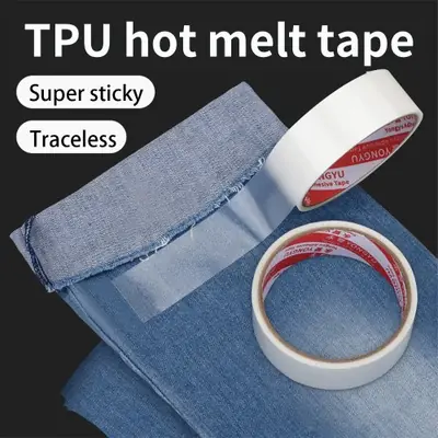 Image de Ruban Adhésif Double Face TPU Thermofusible - Réparation Sans Couture