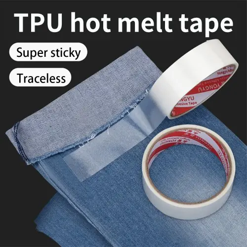 Image de Ruban Adhésif Double Face TPU Thermofusible - Réparation Sans Couture