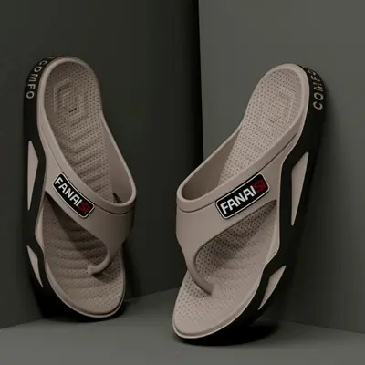 Image de Chaussons Hommes Été - Tongs Confortables & Respirantes