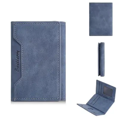 Image de Mini Portefeuille Homme en Similicuir avec Pince à Billets - 4 Couleurs