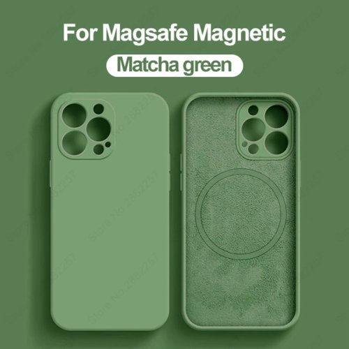 Afbeelding van Magnetische Siliconen Case met MagSafe voor iPhone 14/13/12/11/15 Pro Max