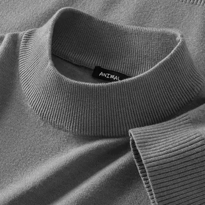 Image de Pull Homme Col Montant en Laine - Style Décontracté & Chaud