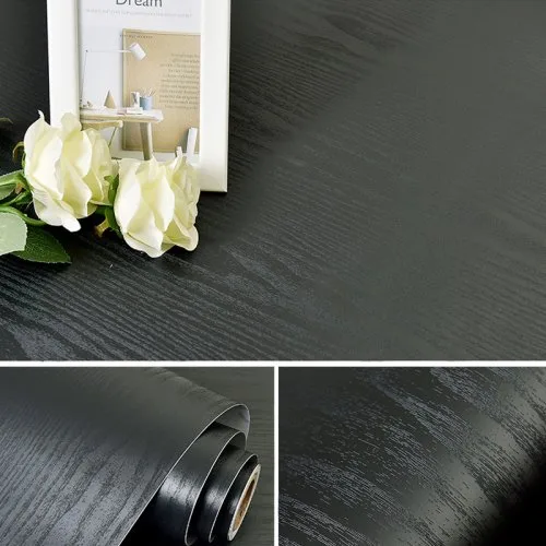 Negro madera grano