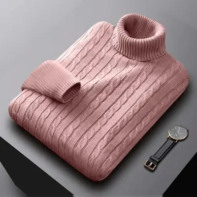 Image de Pull Col Roulé Homme - Chaud & Léger