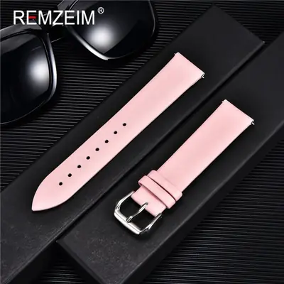 Image de Bracelet Montre Cuir Ultra Fin - 8 à 22mm
