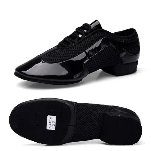 Image de Chaussures de Danse Latine Pro - Cuir Verni Souple