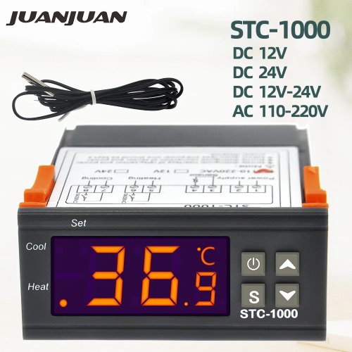 Immagine di STC-1000 Regolatore di Temperatura Termostato Termoregolatore Incubatrice Relè Birra Incubatrice Riscaldatore di Raffreddamento 12V 24V 220V