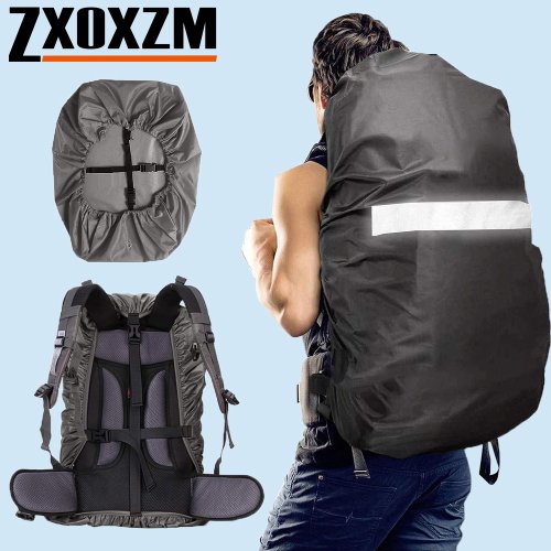Bild von (35L/45L) Wasserdichter Wander- und Outdoor-Rucksack-Regenschutz, rutschfester Kreuzschnallenriemen, verstellbare Schultergurte für Männer und Frauen