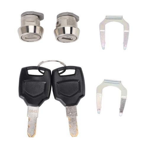 Image of Universal Motorcycle Top Case Lock Cylinder Core Plug with Keys – Compatible with 25L to 100L Top Boxes