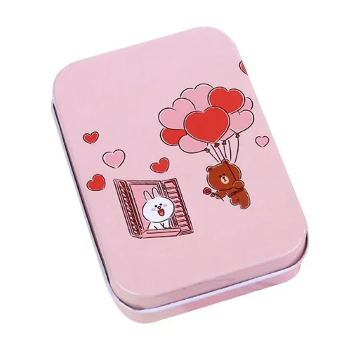 Immagine di 1 pz carino scatola di metallo barattoli di candela barattolo di latta di alluminio per balsamo per ...