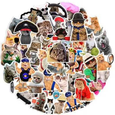 Image de Stickers Chat Mignon Kawaii - 103066 Pièces