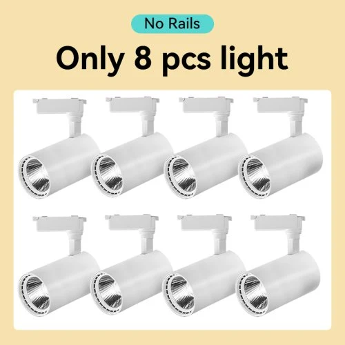 No rieles blanco 8PCS