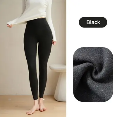 Image de Leggings Chauffants Hiver Femme - Taille Haute & Confort