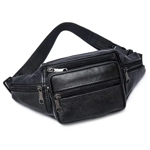 Image de Sac Banane Homme en Cuir PU - Élégant & Pratique