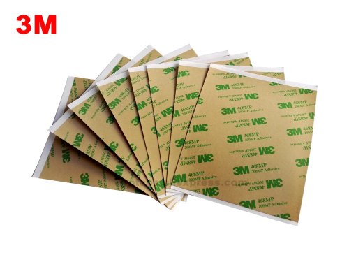 Image of 20-Pack High-Temp Resistant Double-Sided Adhesive Stickers for Keyboard Rubber Foam, Phone Panels, and Screen Repairs – 120mm & 100mm Sizes
