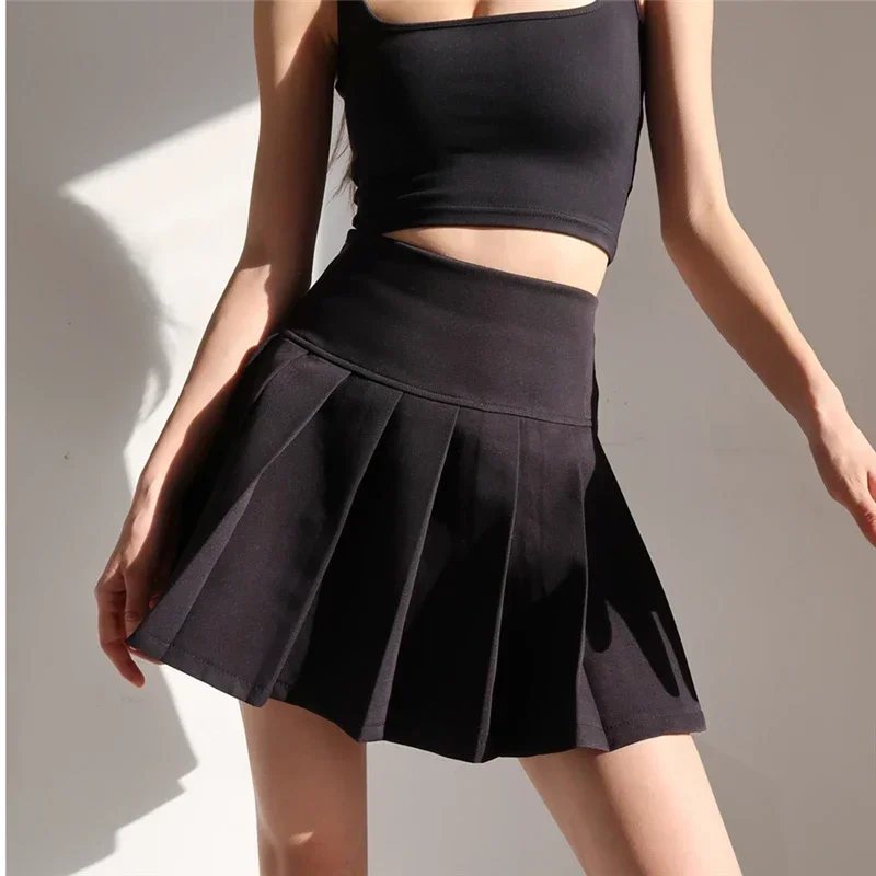 Imagen de Falda Plisada Corta de Verano Estilo American School Y2K para Mujer, Minifalda Sexi de Cintura Alta con Diseño Moderno y Elegante 2024