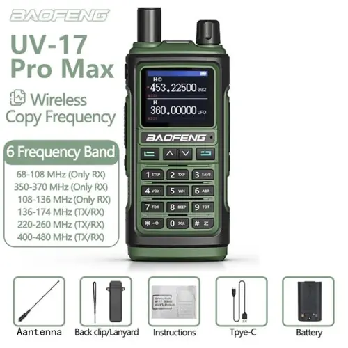 Image de Baofeng UV-17 Pro Max - Talkie-Walkie Puissant et Résistant