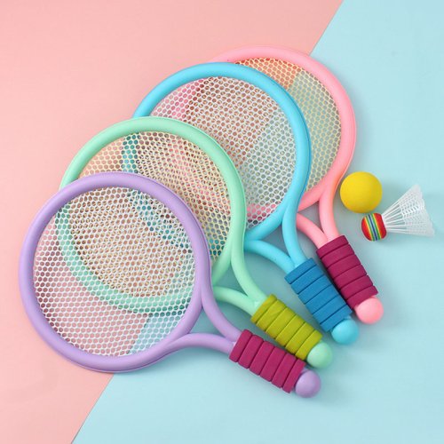 Immagine di Racchetta da tennis per bambini Sport all'aria aperta Racchetta da badminton Set di giocattoli per la scuola materna per set da badminton di 3-12 anni